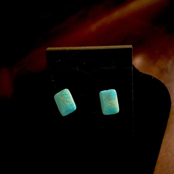 Jewelry - Blue post back earrings. Simple and understated.